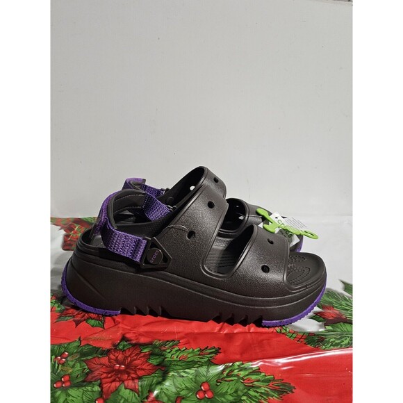 Crocs Hiker Xscape Sandal Espresso Neon Purple  Unsiex Casual Men\'s 8  Woman 10 main image 4